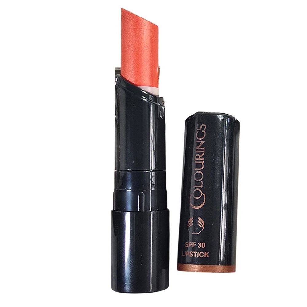 The Body Shop Colourings Lipstick SPF 30 Peach Melba black case old stock